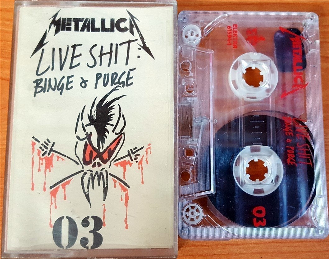 METALLICA - LIVE SHIT: BINGE & PURGE 03 CASSETTE MADE IN TURKEY ''USED''