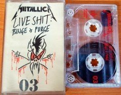 METALLICA - LIVE SHIT: BINGE & PURGE 03 CASSETTE MADE IN TURKEY ''USED''
