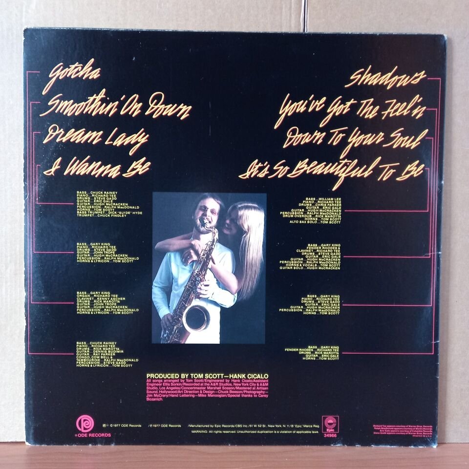 TOM SCOTT – BLOW IT OUT (1977) - LP 2.EL PLAK