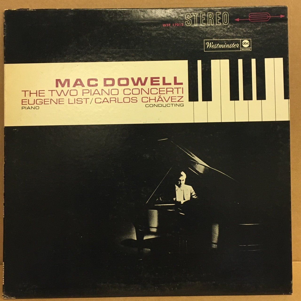 EDWARD MacDOWELL - TWO PIANO CONCERTO / EUGENE LIST - LP  2.EL