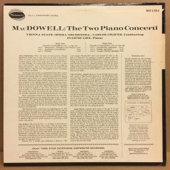 EDWARD MacDOWELL - TWO PIANO CONCERTO / EUGENE LIST - LP  2.EL