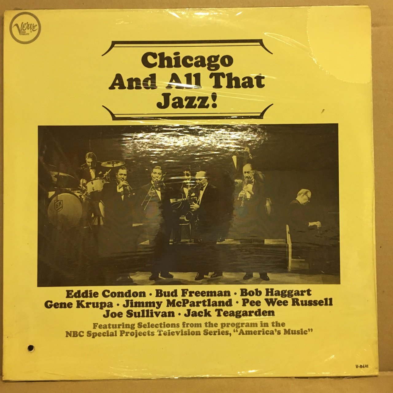 CHICAGO AND ALL THAT JAZZ! EDDIE CONDON, BUD FREEMAN, GENE KRUPA, PEE WEE RUSSELL.. (1961) SIFIR PLAKEL PLAK