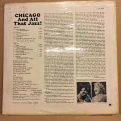 CHICAGO AND ALL THAT JAZZ! EDDIE CONDON, BUD FREEMAN, GENE KRUPA, PEE WEE RUSSELL.. (1961) SIFIR PLAKEL PLAK