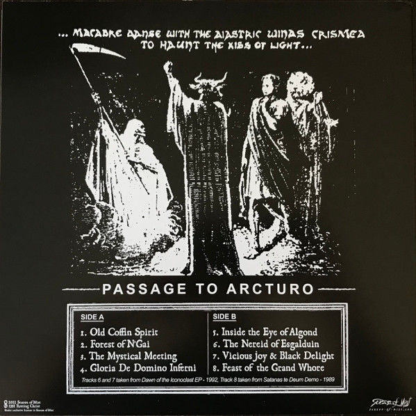 ROTTING CHRIST - PASSAGE TO ARCTURO (1991) - LP 2023 LIMITED EDITION SIFIR PLAK