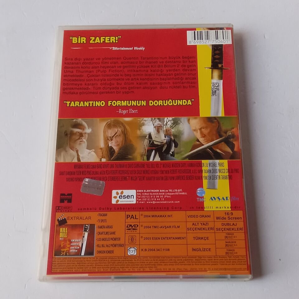 KILL BILL 2 - QUENTIN TARANTINO, UMA THURMAN - DVD 2.EL
