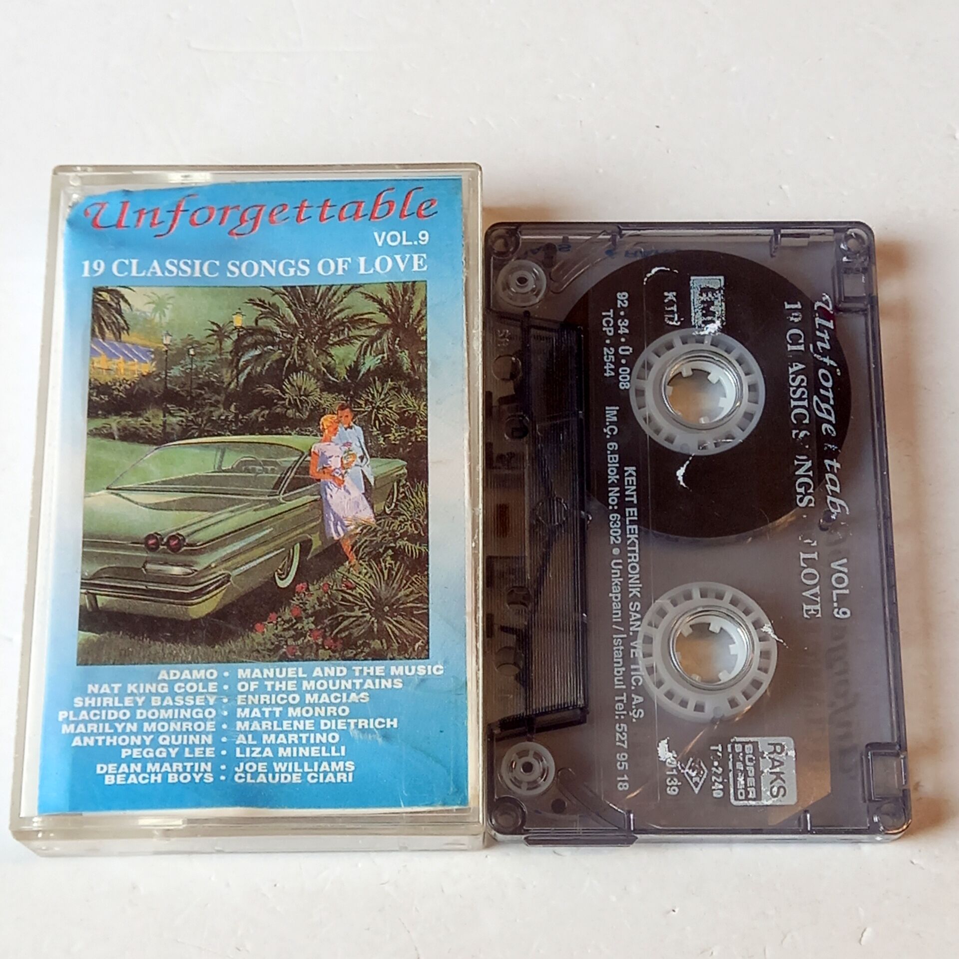UNFORGETTABLE VOL.9 - 19 CLASSIC SONGS OF LOVE (1992) - KASET 2.EL
