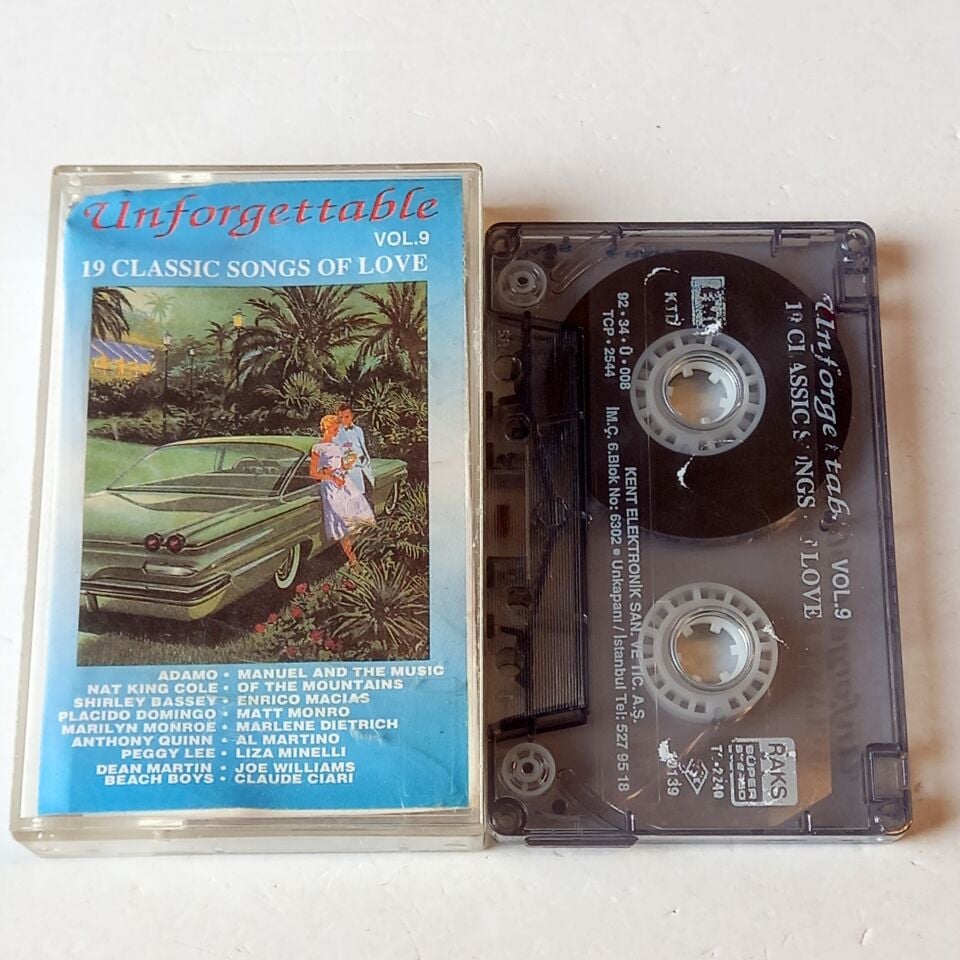 UNFORGETTABLE VOL.9 - 19 CLASSIC SONGS OF LOVE (1992) - KASET 2.EL