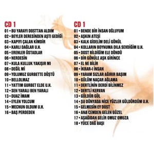 MUHABBET TÜRKÜLERİ 1-2 (SABAHAT AKKİRAZ, CENGİZ ÖZKAN, MUSTAFA ÖZARSLAN, MAZLUM ÇİMEN,..) 2xCD DIGIPAK SIFIR