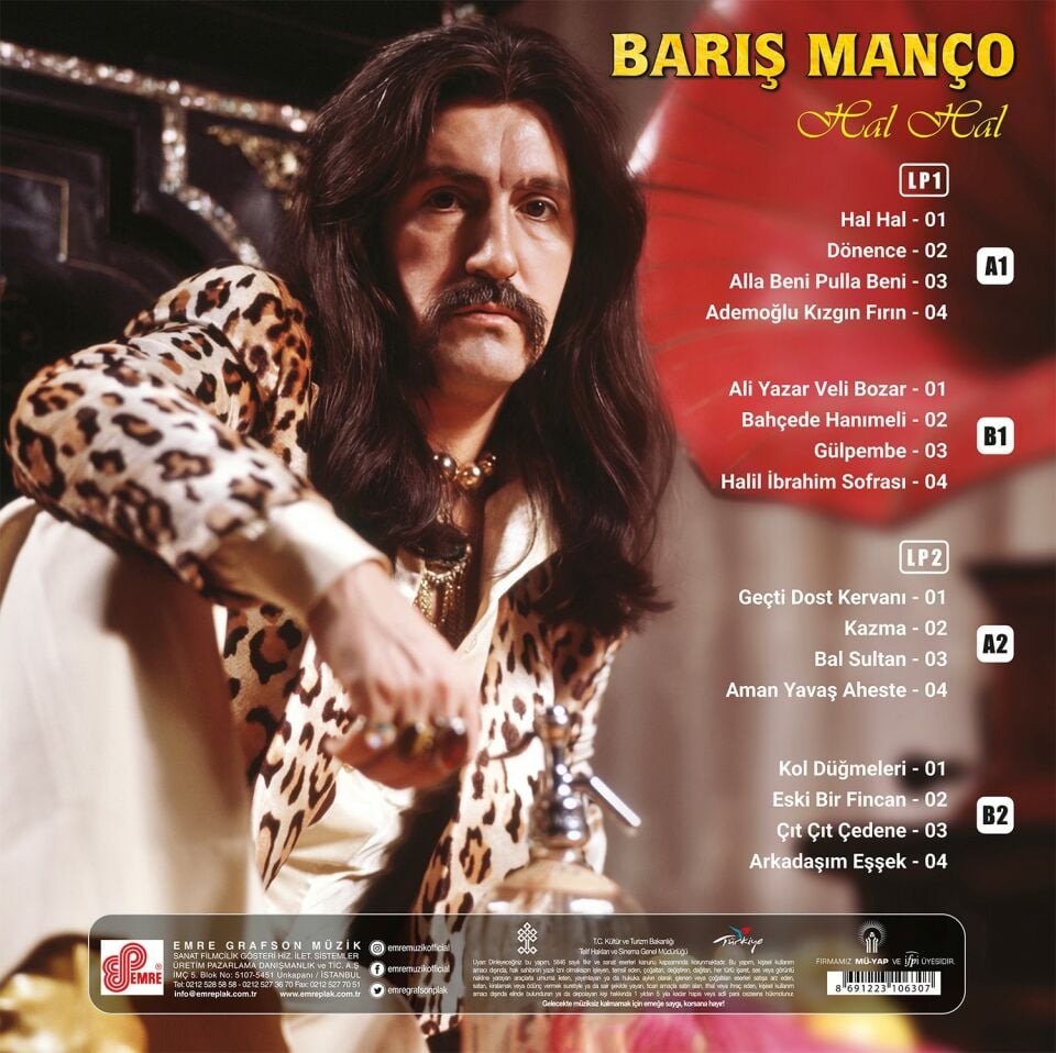 BARIŞ MANÇO - HAL HAL (1989) - 2LP COMPILATION 2023 BASIM SIFIR PLAK