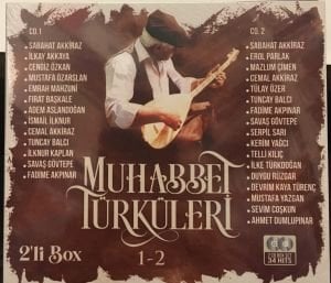 MUHABBET TÜRKÜLERİ 1-2 (SABAHAT AKKİRAZ, CENGİZ ÖZKAN, MUSTAFA ÖZARSLAN, MAZLUM ÇİMEN,..) 2xCD DIGIPAK SIFIR