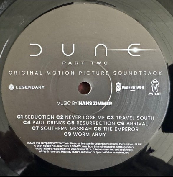 DUNE PART TWO - SOUNDTRACK / HANS ZIMMER (2024) - 2LP SIFIR PLAK