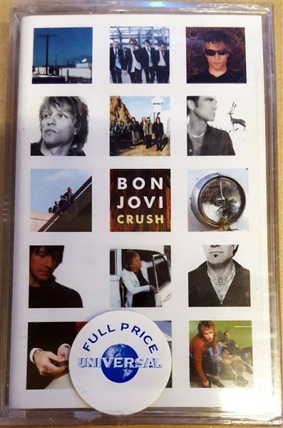 BON JOVI - CRUSH CASSETTE 2000 TRANSPARENT UNIVERSAL MADE IN TURKEY ''NEW''