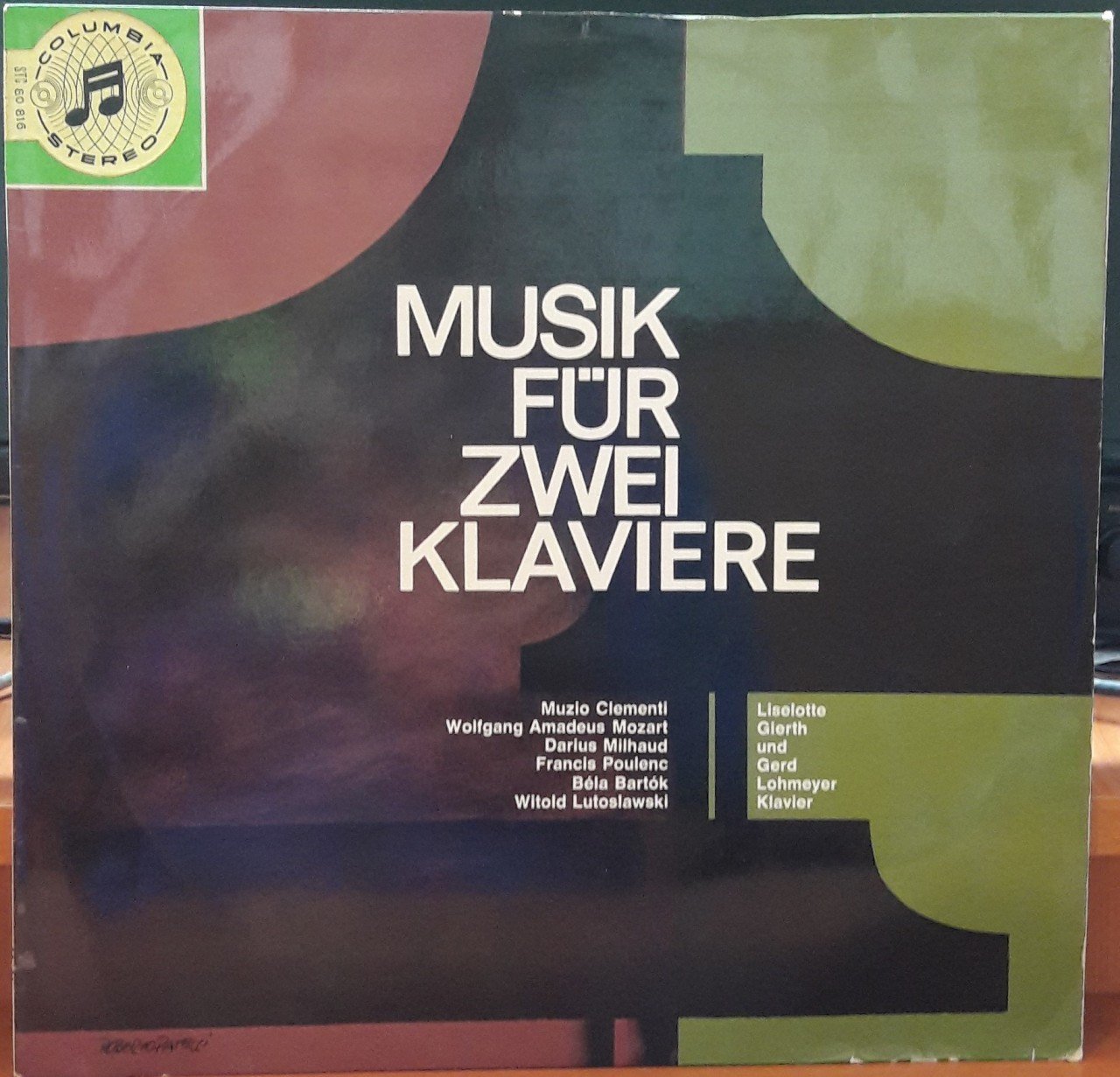MUSIK FÜR ZWEI KLAVIERE, CLEMENTI, MOZART, MILHAUD... - PLAK 2.EL