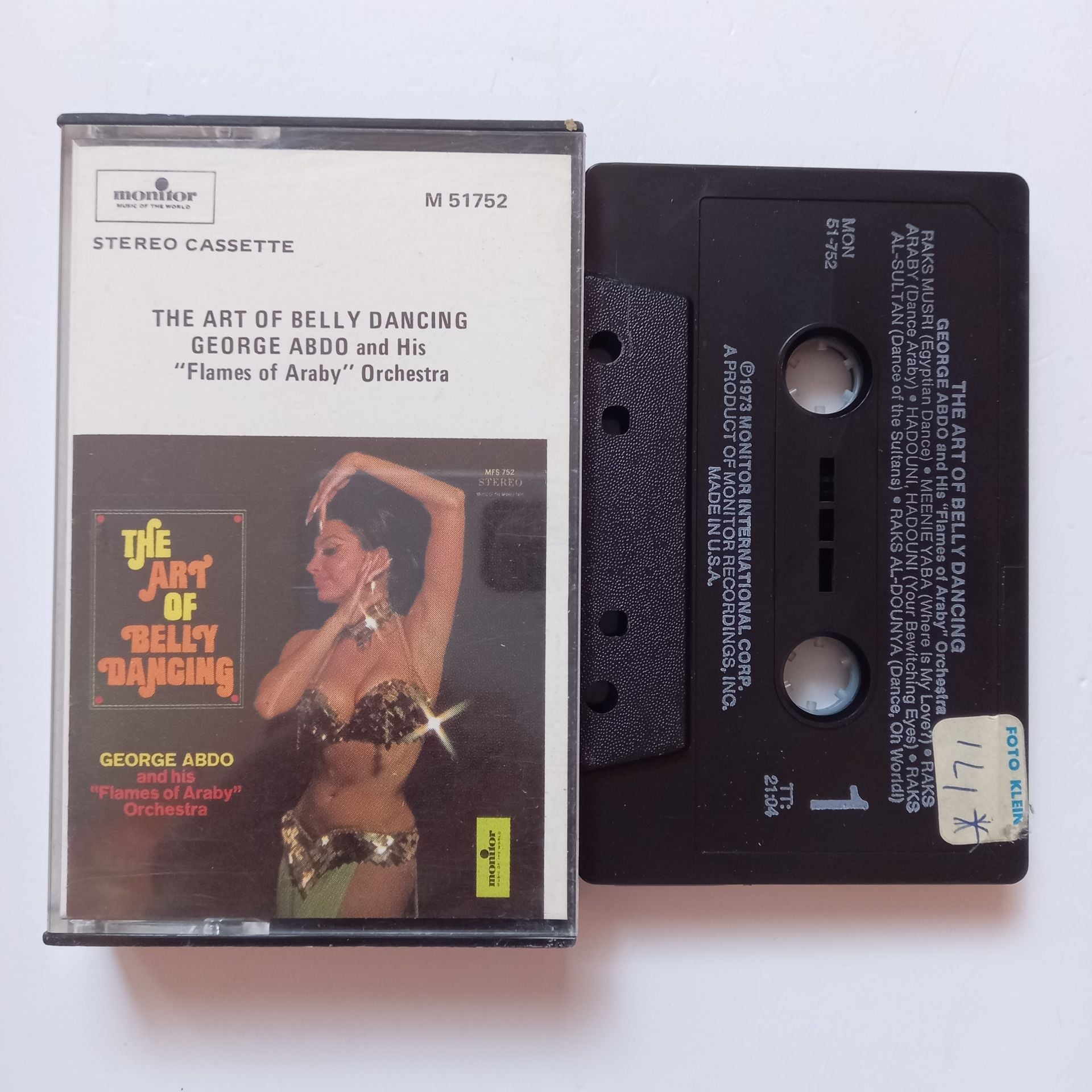 THE ART OF BELLY DANCING / GEORGE ABDO AND HIS ''FLAMES OF ARABY'' ORCHESTRA  (1973) - KASET 2.EL