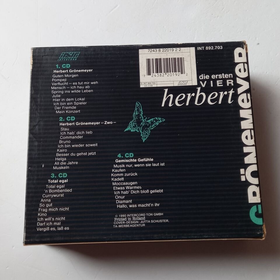 HERBERT GRÖNEMEYER – DIE ERSTEN VIER (1991) - 4CD BOX SET REISSUE 2.EL
