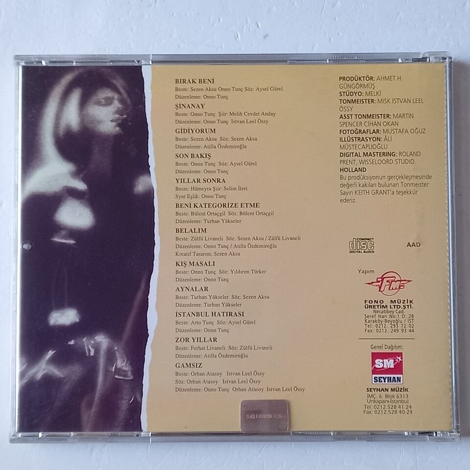SEZEN AKSU SÖYLÜYOR (1986) - CD 2.EL