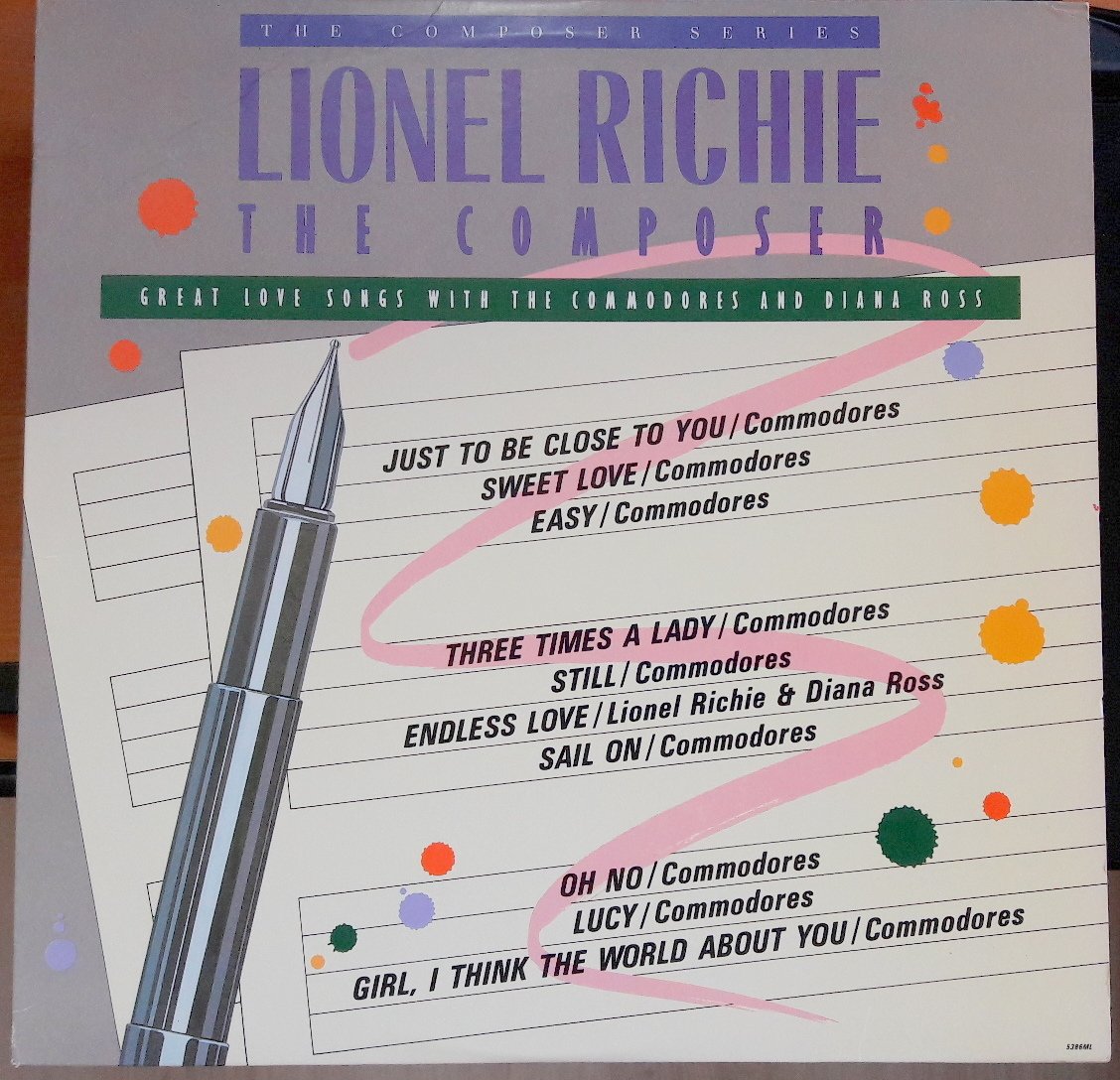 LIONEL RICHIE THE COMPOSER GREAT LOVE SONGS WITH THE COMMODORES & DIANA ROSS (1986) - PLAK 2.EL