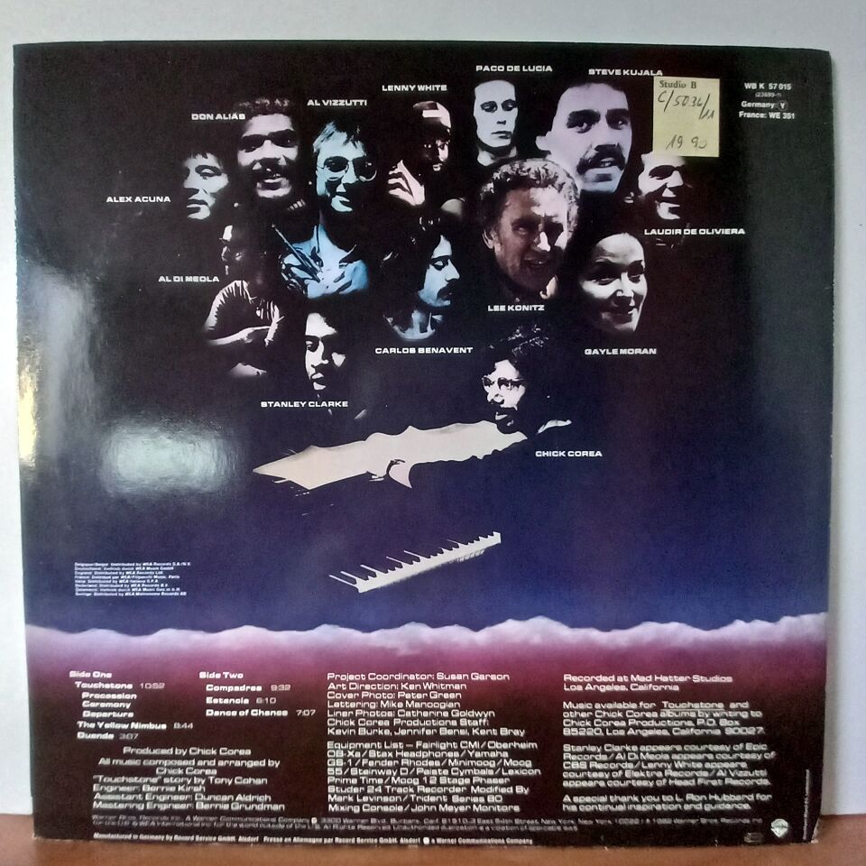 CHICK COREA – TOUCHSTONE (1982) - LP 2.EL PLAK