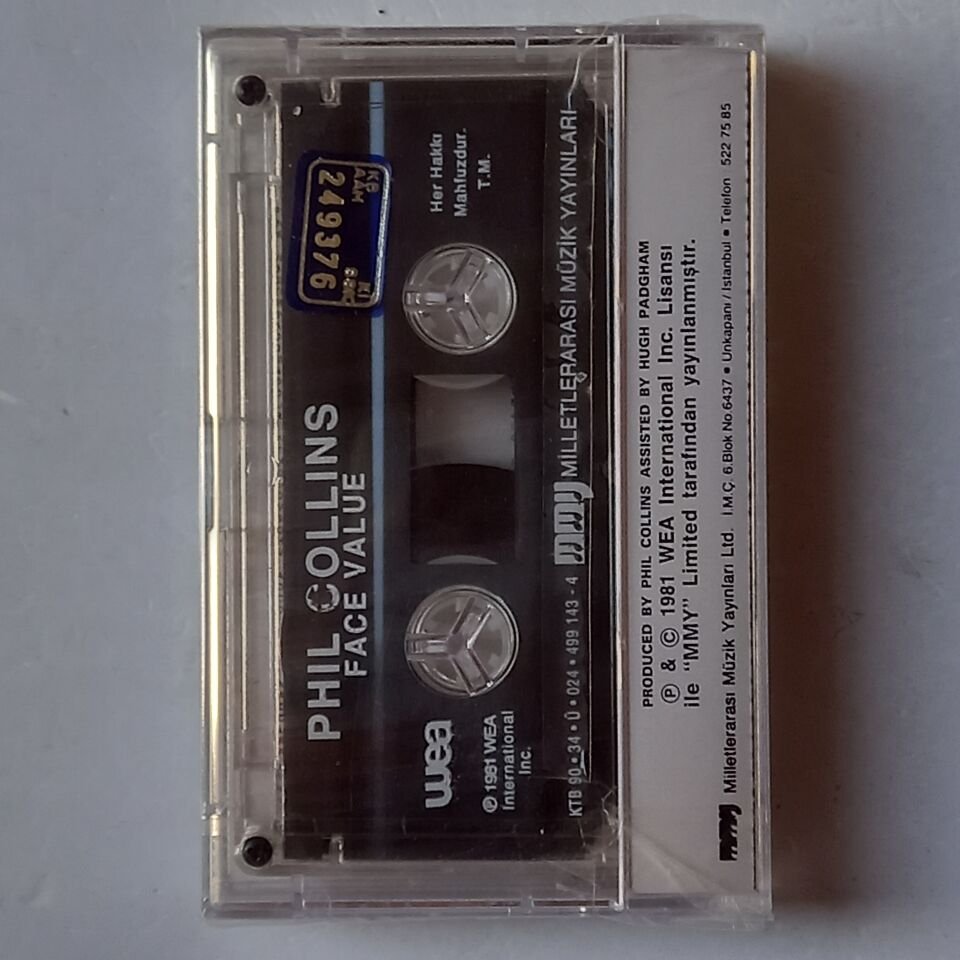 PHIL COLLINS - FACE VALUE (1990) - KASET AMBALAJINDA SIFIR