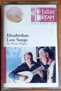 JULIAN BREAM EDITION VOLUME 19 / ELIZABETHAN LUTE SONGS / SIR PETER PEARS (1993) - KASET SIFIR