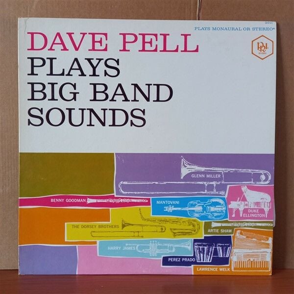 DAVE PELL – PLAYS BIG BAND SOUNDS - LP 2.EL SARI RENKLİ ŞEFFAF PLAK