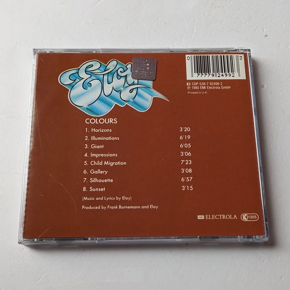 ELOY – COLOURS (1980) - CD 1988 REISSUE 2.EL