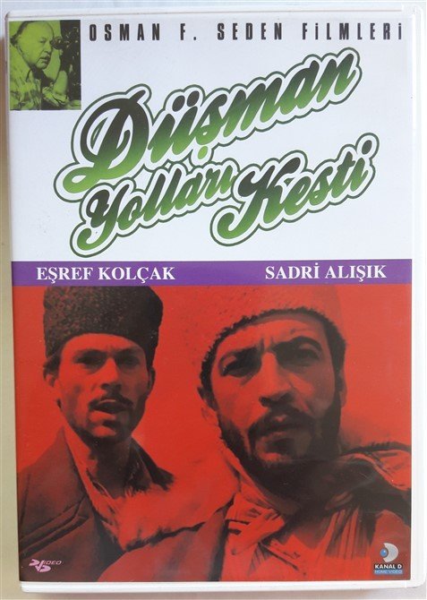 DÜŞMAN YOLLARI KESTİ - EŞREF KOLÇAK - SADRİ ALIŞIK - OSMAN SEDEN - DVD 2.EL