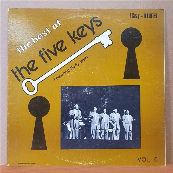 THE FIVE KEYS - THE BEST OF VOL 6 - LP 2.EL PLAK