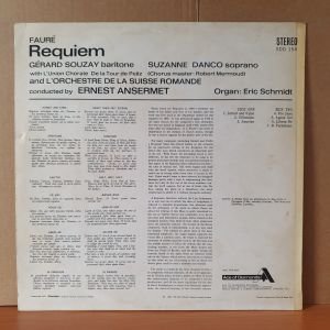 FAURE: REQUIEM / DANCO, SOUZAY (1967) - LP 2.EL PLAK