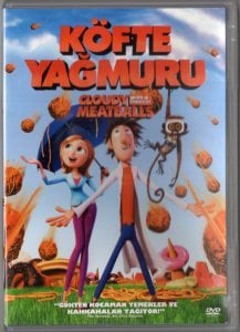 KÖFTE YAĞMURU - WITH A CHANCE OF CLOUDY MEATBALLS - ANİMASYON - DVD 2.EL