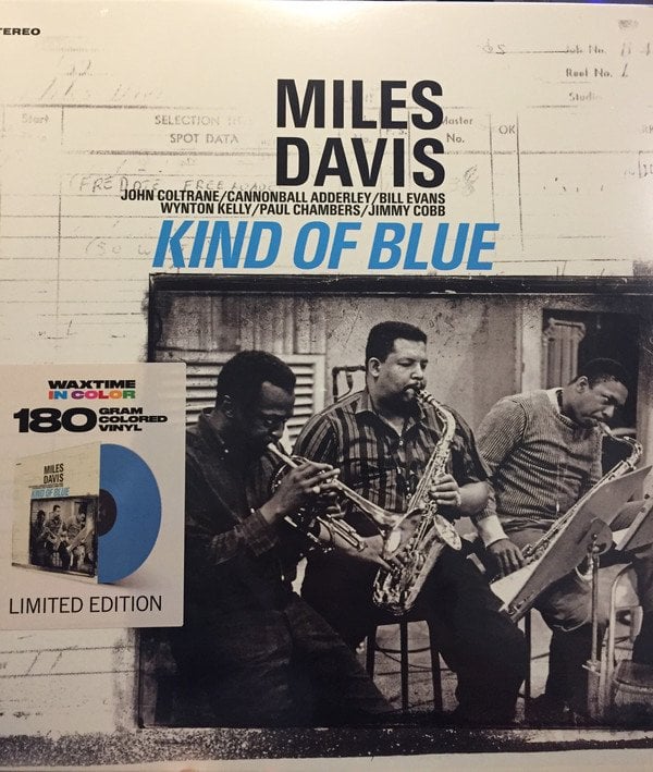 MILES DAVIS - KIND OF BLUE (1959) - LP 180GR 2018 BLUE COLORED SIFIR PLAK WAX TIME BASKI