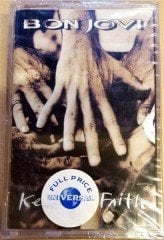 BON JOVI - KEEP THE FAITH CASSETTE 1999 TRANSPARENT UNIVERSAL MADE IN TURKEY ''NEW''