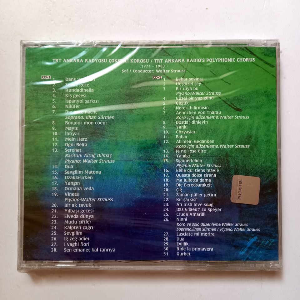 TRT ANKARA RADYOSU ÇOKSESLİ KOROSU (1974-1983) / TRT ARŞİV SERİSİ - CD SIFIR