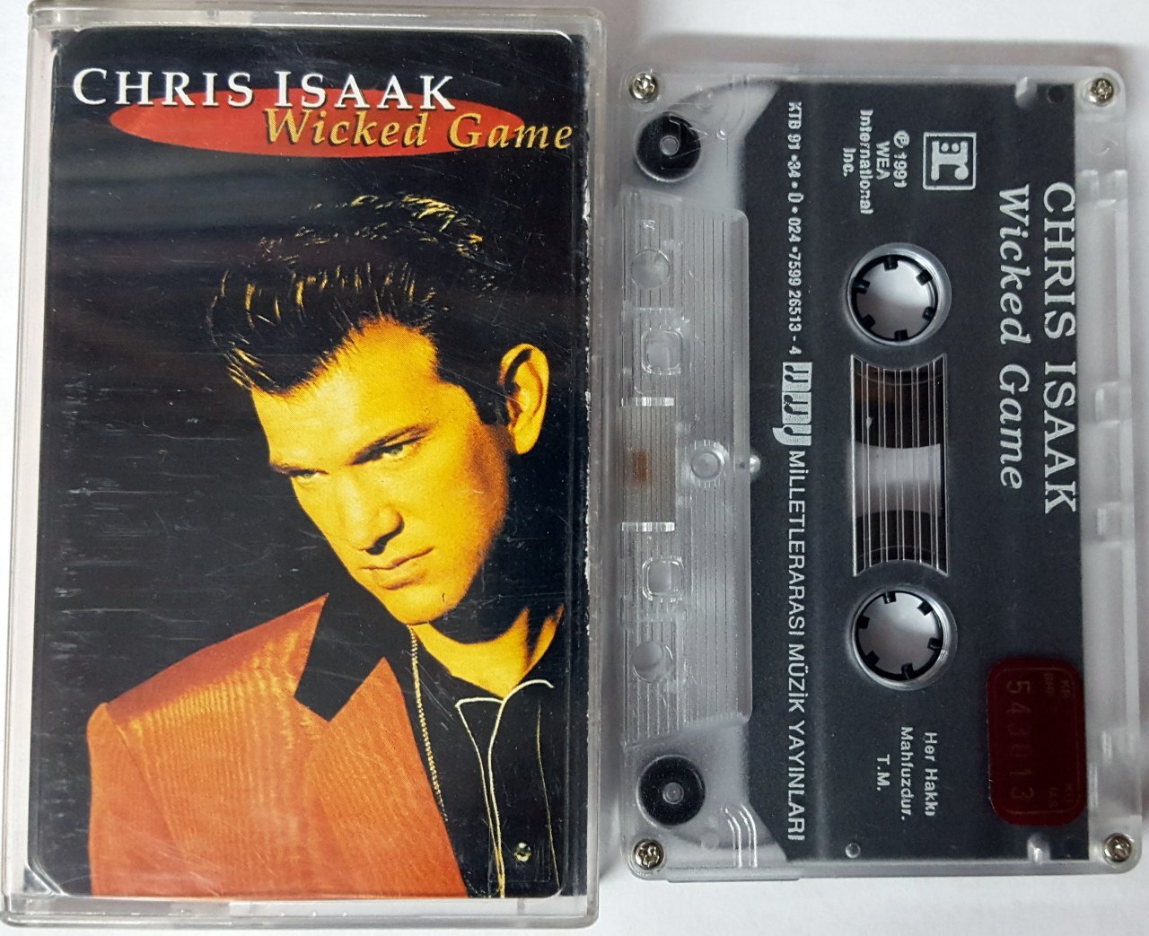 CHRIS ISAAK - WICKED GAME (1991) MMY CASSETTE MADE IN TURKEY ''USED''