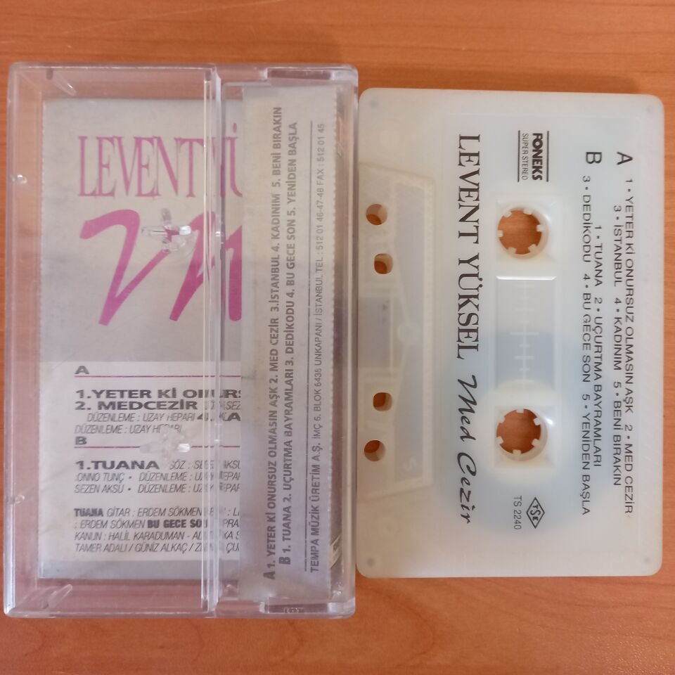 LEVENT YÜKSEL - MED CEZİR (1992) - KASET 2. EL