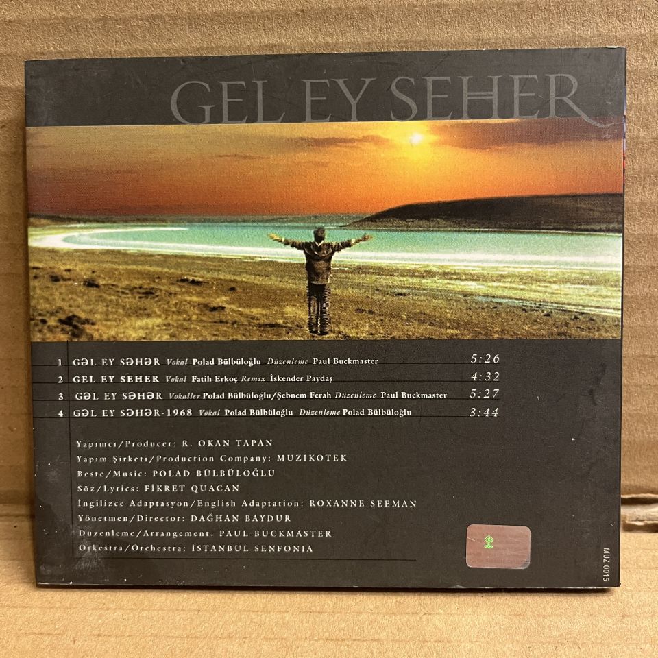 GEL EY SEHER / POLAD BÜLBÜLOĞLU, ŞEBNEM FERAH, FATİH ERKOÇ (1998) - CD 2.EL