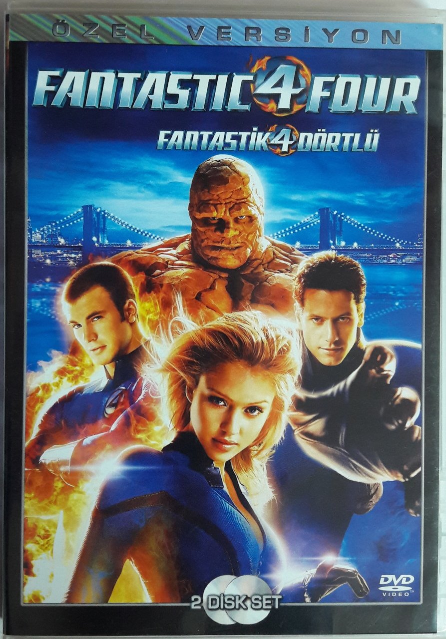 FANTASTİK 4 DÖRTLÜ - FANTASTIC 4 FOUR - JESSICA ALBA - CHRIS EVANS - MARVEL - 2DVD 2.EL