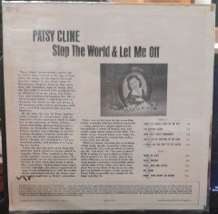 PATSY CLINE - STOP THE WORLD & LET ME OFF - PLAK SIFIR