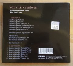GÜLRU ENSARİ (PİYANO) SEVİL ULUCAN (KEMAN) - YÜZ YILLIK SERÜVEN (2018) - CD KALAN MÜZİK 2.EL