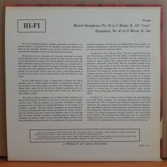 MOZART: SYMPHONY NO.36 & 40 - LP 2.EL PLAK