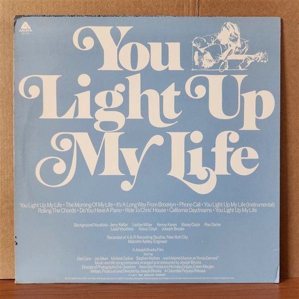 YOU LIGHT UP MY LIFE SOUNDTRACK / JOE BROOKS (1977) - LP 2.EL PLAK