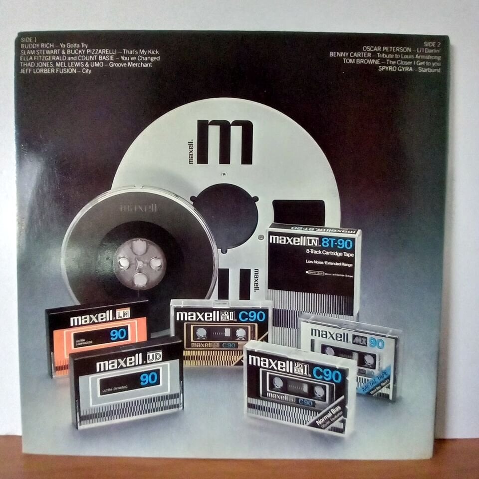 VARIOUS – MAXELL JAZZ II SAMPLER / BUDDY RICH, OSCAR PETERSON, BENNY CARTER, SPYRO GYRA (1980) - LP 2.EL PLAK