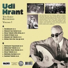 UDİ HRANT - THE EARLY RECORDINGS VOL.1 - LP 2017 BASIM SIFIR PLAK