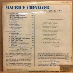 MAURICE CHEVALIER - 1 FOIS 20 ANS (1968) SIFIR PLAK