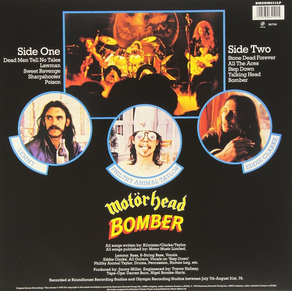 MOTÖRHEAD - BOMBER (1979) - LP 180GR 2015 EDITION SIFIR PLAK