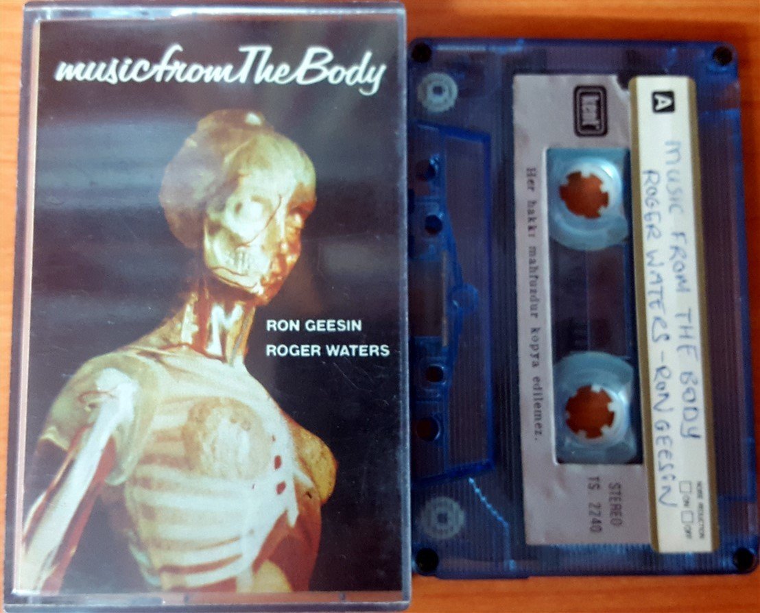 RON GEESIN & ROGER WATERS - MUSIC FROM THE BODY CASSETTE MADE IN TURKEY ''USED'' PAPER LABEL