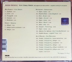 HANDE DALKILIÇ / ULVİ CEMAL ERKİN / SOLO PİYANO İÇİN TÜM ESERLERİ (2008) KALAN MÜZİK CD SIFIR