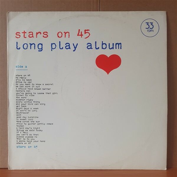 STARS ON 45 / LONG PLAY ALBUM - LP YERLİ BASKI 2.EL PLAK