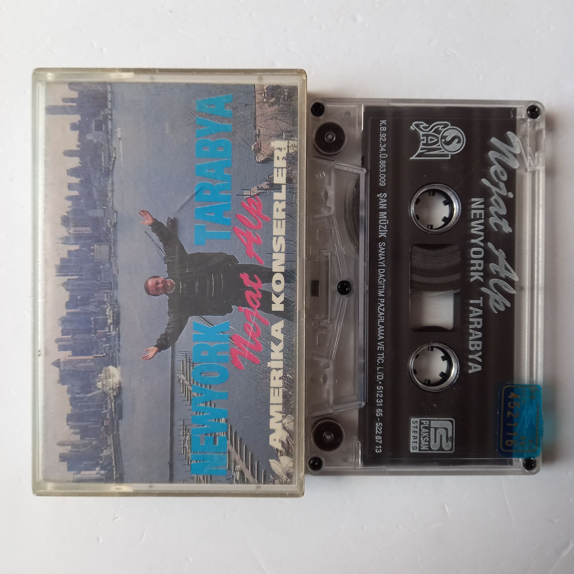 NEJAT ALP - NEW YORK TARABYA / AMERİKA KONSERLERİ (1992) - KASET 2.EL