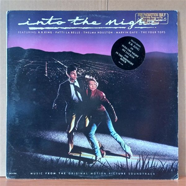 INTO THE NIGHT / MUSIC FROM THE ORIGINAL MOTION PICTURE SOUNDTRACK / B.B. KING, PATTI LA BELLE, THELMA HOUSTON, MARVIN GAYE, THE FOUR TOPS (1985) - LP 2.EL PLAK